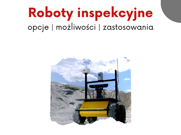 Grafika z robotem inspekcyjnym w terenie